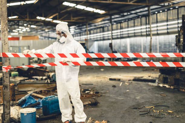 Professional Biohazard technician working in Clarksville, IA
